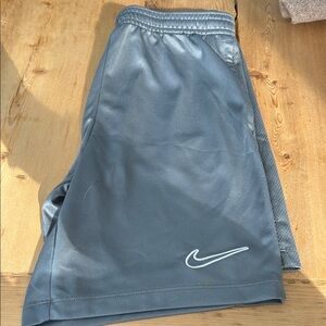 Boys Nike Gray Dri-Fit Athletic Shorts